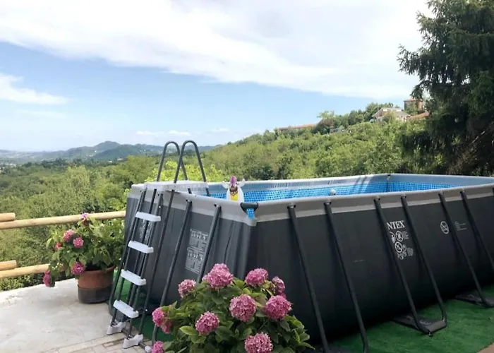 Casa Di Nonna Ines 1 - Hideaway In Monferrato Con Vista Sulle Colline, Solarium E Piscina * Габияно